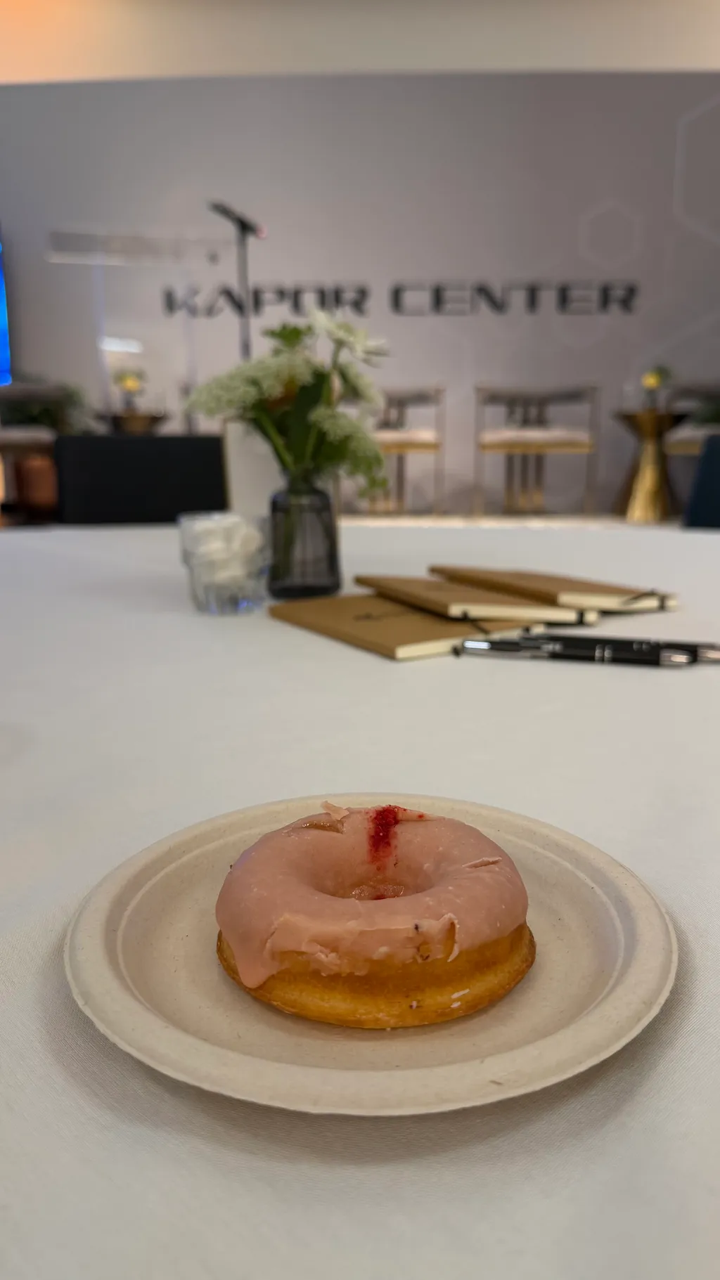 Strawberry Mochi Donut at the Kapor Center